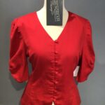 80s Laura Ashley puff sleeve jacket, current UK 12
