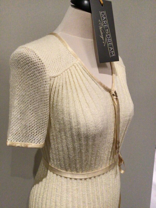 Vintage 80s fine knit tube dress, unbranded.  Suit UK 12/14