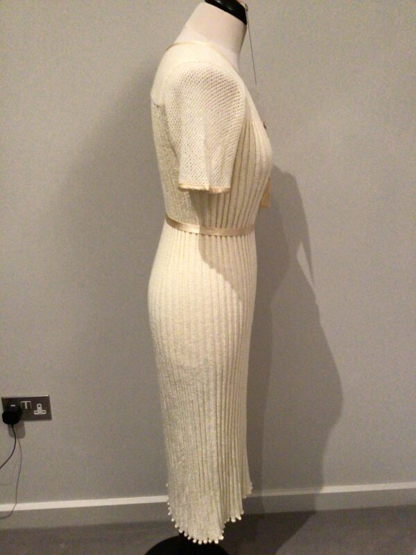 Vintage 80s fine knit tube dress, unbranded.  Suit UK 12/14 - Image 4