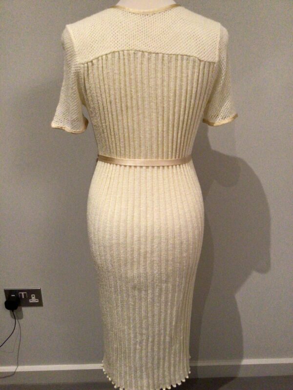 Vintage 80s fine knit tube dress, unbranded.  Suit UK 12/14 - Image 3