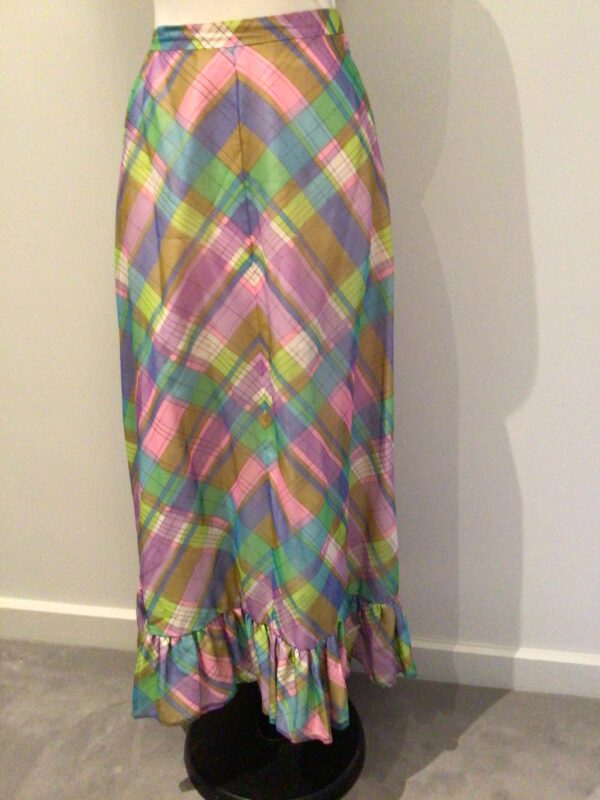 Vintage 60s maxi skirt & blouse by Elspeth Innes current UK 8, fabulous print - Image 6