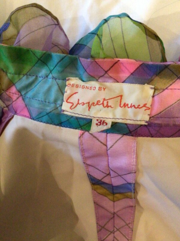 Vintage 60s maxi skirt & blouse by Elspeth Innes current UK 8, fabulous print - Image 9