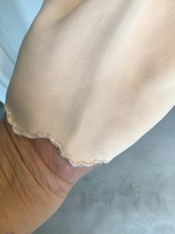 Vintage 50s silk slip / dress / negligée current UK 8/10, fab detail, minor faults - Image 3