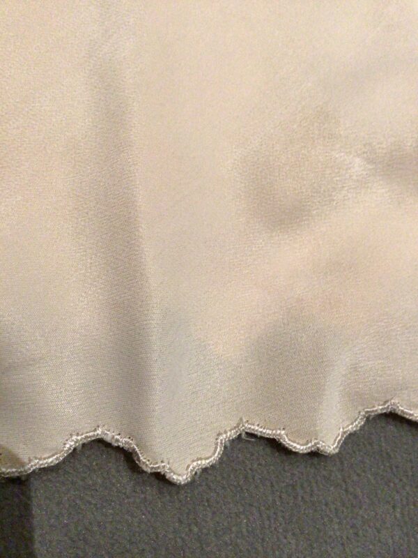 Vintage 50s silk slip / dress / negligée current UK 8/10, fab detail, minor faults - Image 7